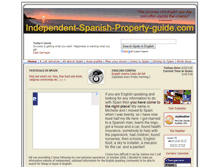 Tablet Screenshot of independent-spanish-property-guide.com